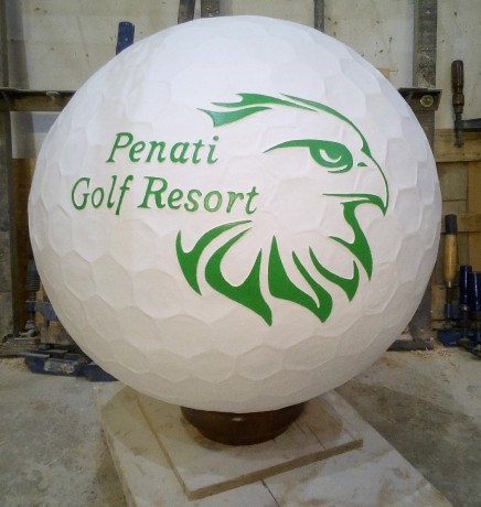 golfova loptička - logo